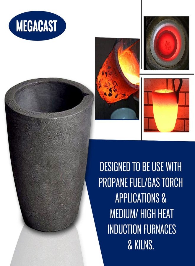 MegaCast #3 6KG Metal Cap. MegaCast™, Foundry Clay Graphite Crucibles Black Cup Furnace Torch Melting Casting Refining Gold Silver Copper Brass Aluminum - Image 5